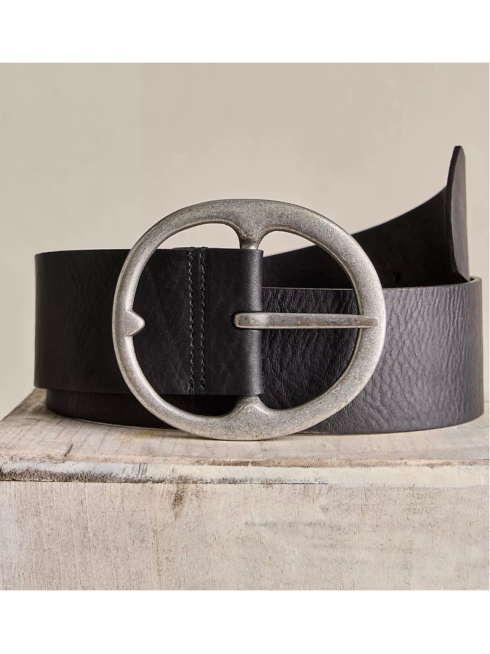 NWT Free People Black & Silver We The Free Brando Hip Belt Size M/L